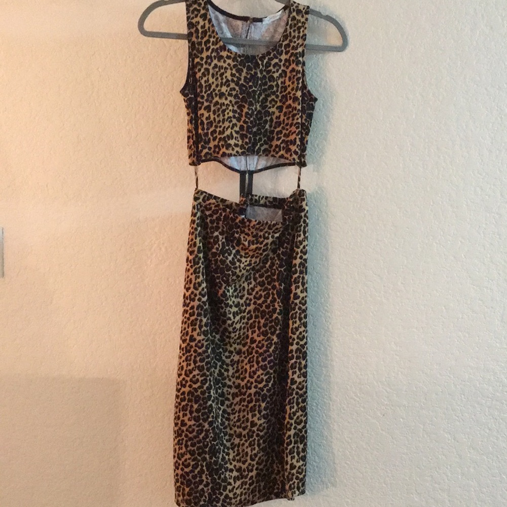 Cheetah print dress